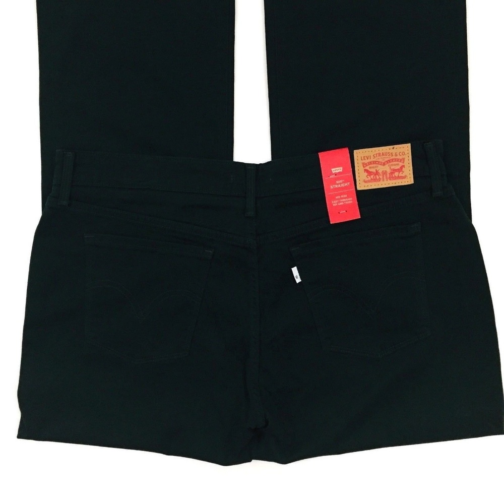 Levis 505 Straight Leg Jeans Size 16M Green - Picture 5 of 7